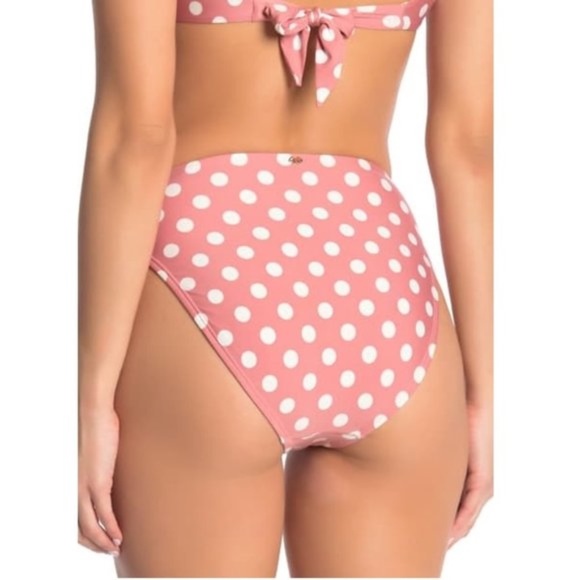 PILYQ Kimmy High Waisted Polka Dot Bikini Bottoms - Picture 3 of 8